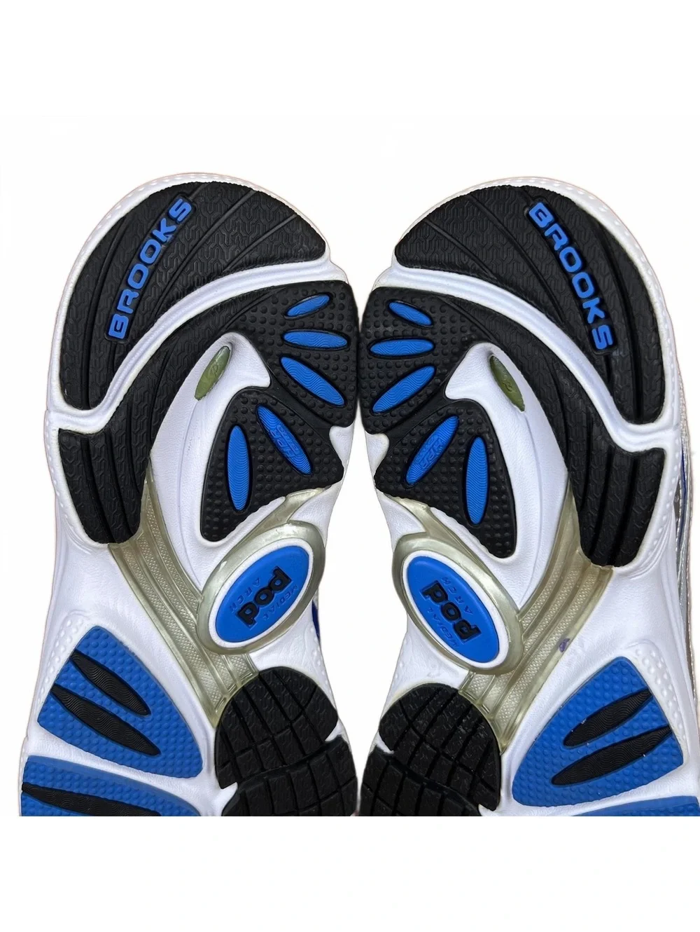 Brooks Radius Cushion Running Shoes - Men's Size 9.5 D White and Blue